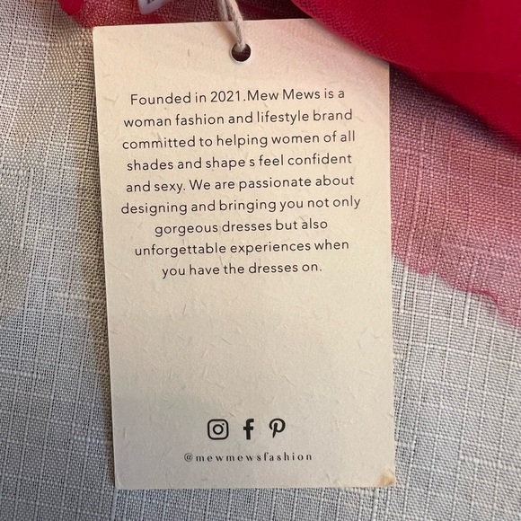 NWT MEW MEWS FASHION Women’s Ruffle One Shoulder Statement Dress, Size XL - Picture 6 of 9